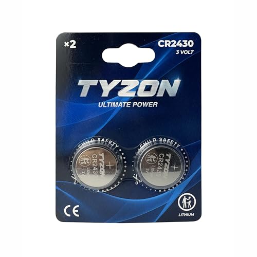 TYZON® Piles Lithium CR2430 3 V – Lot de 2 – Piles Bouton... - Maison & Cuisine Amazon France à 2.09€