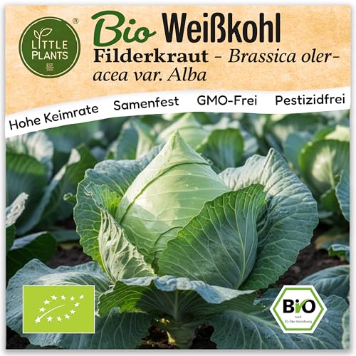 Little Plants BIO Weißkohl Samen 50 Weißkohlsamen... - Jardin & Extérieur Amazon Allemagne à 1.95€