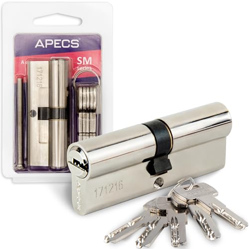 APECS Cylinder Lock Profile Cylinder 60 (30/30) mm for Door... - Bricolage & Outils Amazon Royaume-Uni à 27.55€