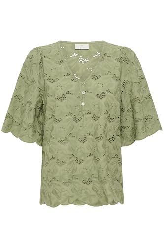 KAFFE Langarm-Bluse KAtura 40, Oil Green 40 - Auto & Moto Amazon Allemagne à 22.88€