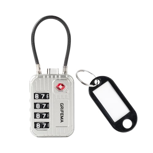 GRIFEMA Candado TSA con Combinación de 4 Dígitos, Cable... - High-Tech & Électronique Amazon Espagne à 6.49€