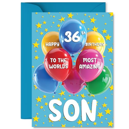 Son 36th Birthday Card - Worlds Most Amazing - Happy... - Sports & Fitness en promo à 2.08€