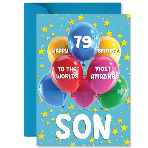 Son 79th Birthday Card - Worlds Most Amazing - Happy... - Livres & eBooks Amazon Royaume-Uni à 2.66€