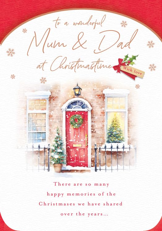 Christmas Card, To a Wonderful Mum & Dad - 10 x 7 inches... - Auto & Motorcycle Amazon UK à 1.60€