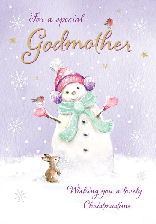 Christmas Card, For a Special Godmother - 9 x 6 inches... - Auto & Moto Amazon Royaume-Uni à 2.24€