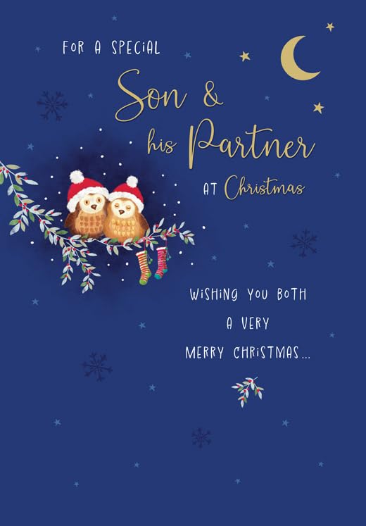 Christmas Card, For a Special Son & His Partner - 9 x 6... - Auto & Moto Amazon Royaume-Uni à 2.68€