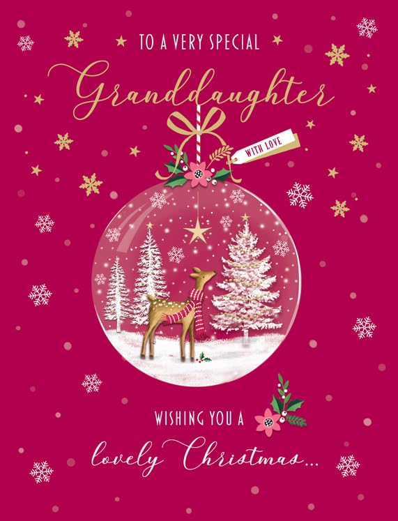 Christmas Card, To a Very Special Granddaughter with Love... - Auto & Moto Amazon Royaume-Uni à 2.08€