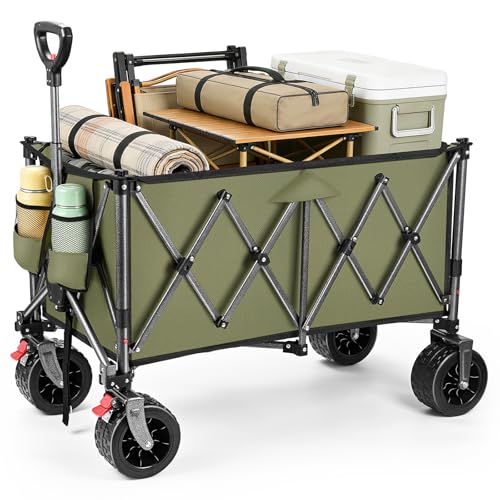 180.5L Festival Trolley on Wheels, Folding Wagon, Portable... - Sports & Fitness Amazon Royaume-Uni à 55.99€