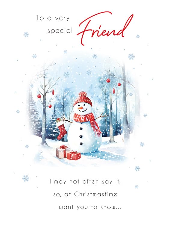 Christmas Card, To a Very Special Friend - 8 x 6 inches... - Auto & Moto Amazon Royaume-Uni à 2.15€