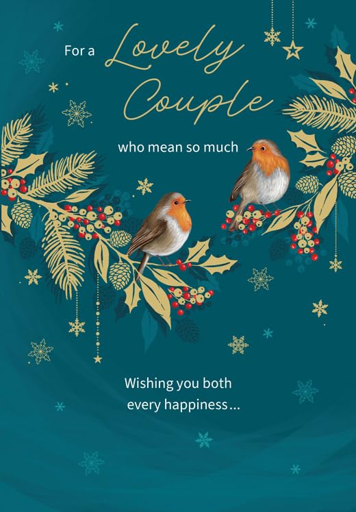 Christmas Card, For a lovely Couple - 9 x 6 inches... - Auto & Motorcycle Amazon UK à 1.70€