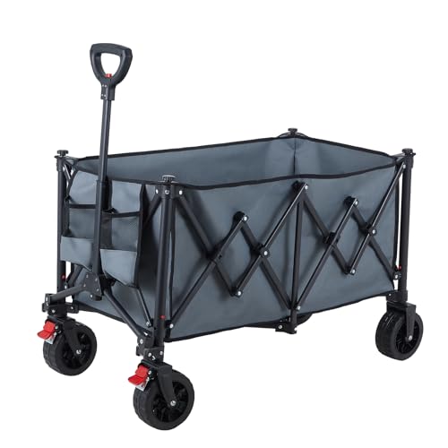 Festival Trolley on Wheels, 70L Folding Wagon, Portable... - Sports & Fitness Amazon Royaume-Uni à 42.14€