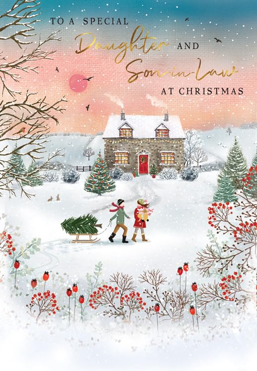 Christmas Card, To a Special Daughter & Son in Law - 9 x 6... - Auto & Moto Amazon Royaume-Uni à 1.92€