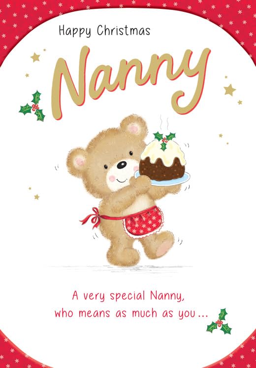Christmas Card, Happy Christmas Nanny - 9 x 6 inches... - Auto & Moto Amazon Royaume-Uni à 1.64€