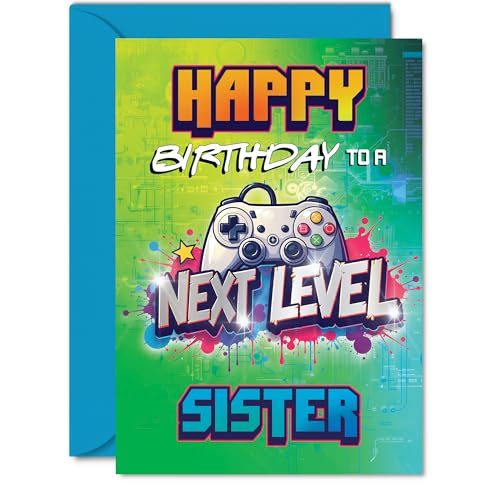 Sister Birthday Card - Next Level - Happy Birthday Card for... - Toys & Games Amazon UK à 2.15€