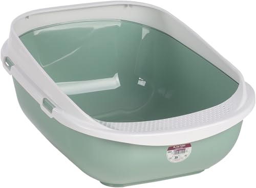 CAT LITTER BOX GARFY GREEN XL 48x65x29,5CM - Pet Supplies Amazon UK à 20.34€
