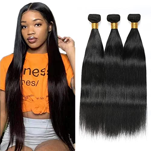 1B Gerade Echthaarbündel 8A Glattes Haar Bündel Straight... - Beauté & Parfums Amazon Allemagne à 13.98€