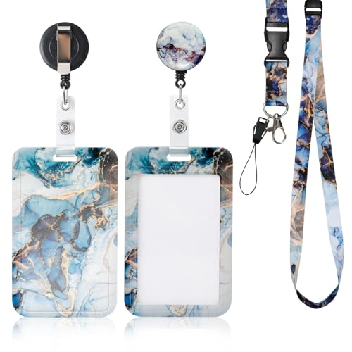 AiQInu Neck Badge Holder, Lanyard Badge Holder with... - Home & Kitchen Amazon UK à 2.58€