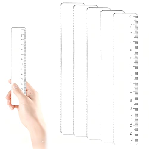 Ousuwo 5Pcs Transparent Wavy Edge Rulers, 15 cm Creative... - Bricolage & Outils Amazon Royaume-Uni à 1.99€