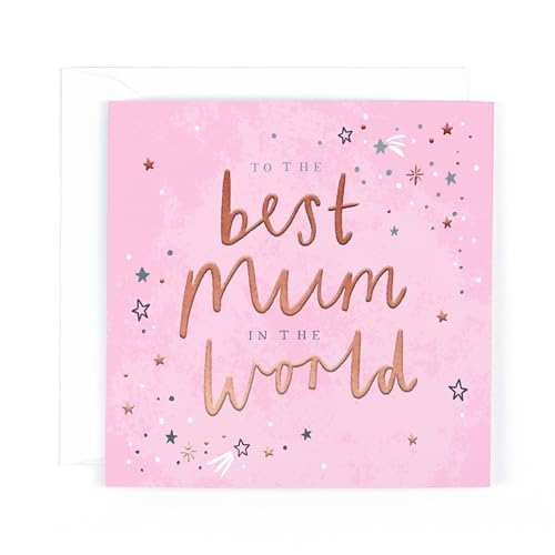 Contemporary Foiled Mother's Day Card For Best Mum In The... - Auto & Moto Amazon Royaume-Uni à 1.87€