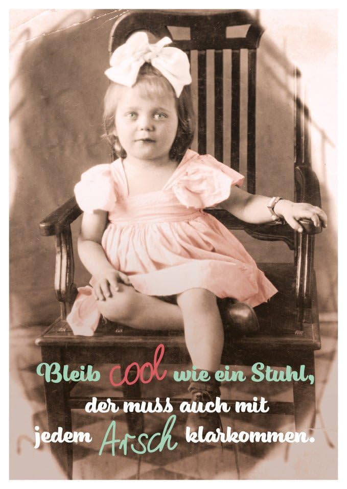 Gutsch Verlag Lustige Postkarte: Cool wie ein Stuhl, für... - Sports & Fitness Amazon Allemagne à 1.50€