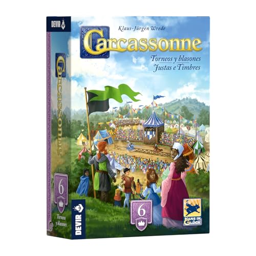 Devir Carcassonne : Tournois et Blasons - Extension du Jeu... - Jouets & Jeux en promo à 17.86€