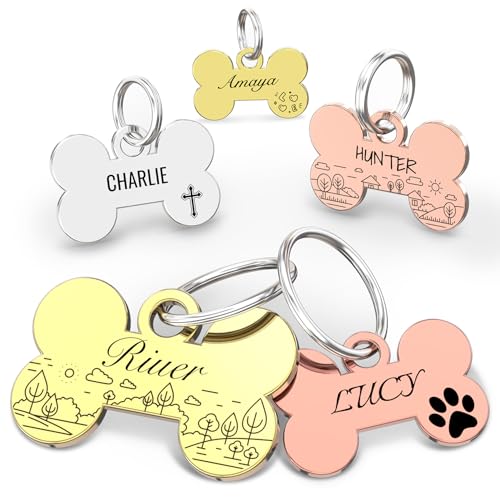 Targhetta identificativa per cani e gatti personalizzata a... - Animalerie Amazon Italie à 1.99€