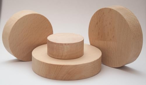 Buche Rund Holz Runde dick18mm Holzscheibe BucheLeimholz... - Loisirs Créatifs Amazon Allemagne à 1.55€