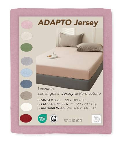 Lenzuola Sotto con Angoli Adapto Jersey Rosa - Cotone... - Auto & Moto Amazon Italie à 11.49€