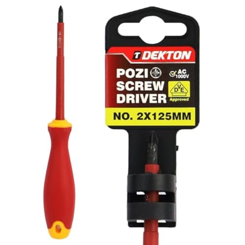 DEKTON POZI VDE Screwdriver PZ2X125MM – VDE Tested to 1000V... - Home & Kitchen Amazon UK à 3.99€
