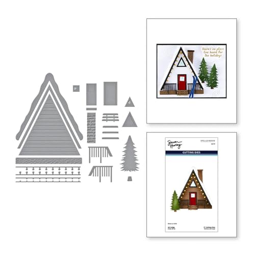 Ski Lodge Etched Dies from The Ski-Son's Greetings... - Sports & Fitness Amazon Royaume-Uni à 9.05€