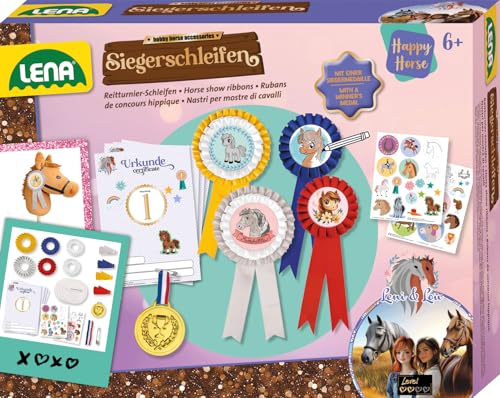 Lena Set fai da te Happy Horse con 4 rosette, medaglia... - Jouets & Jeux Amazon Italie à 11.27€