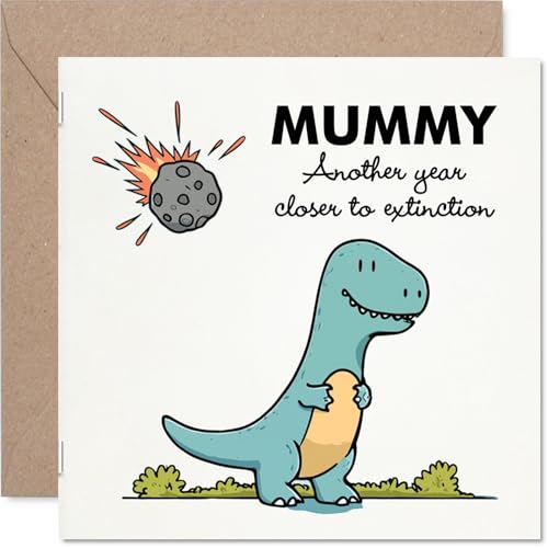 Funny Mummy Birthday Card - Closer To Extinction - Cheeky... - Auto & Moto Amazon Royaume-Uni à 2.10€