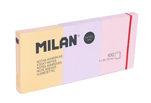 MILAN 3 blocchetti 100 note adesive rimovibili pastello, 38... - Auto & Moto Amazon Italie à 1.06€