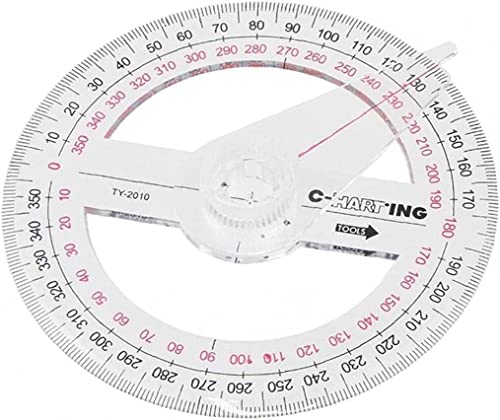 1 Pc Plastica 360 Gradi 10 centimetri Goniometro Circolare... - Fournitures Bureau en promo à 1.99€