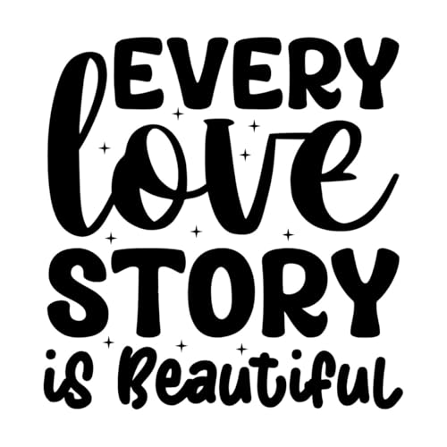 Cada historia de amor es hermosa Pegatinas artísticas de... - Auto & Moto Amazon Espagne à 10.98€