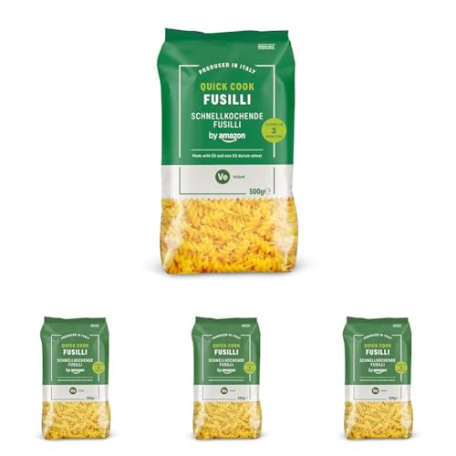 by Amazon Fusilli A Cottura Rapida, 500g (Confezione da 4) - Épicerie Amazon Italie à 2.60€