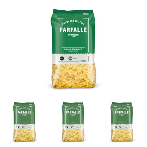 by Amazon Farfalle, 500g (Confezione da 4) - Épicerie en promo à 2.60€