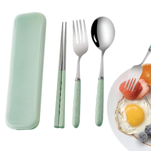 Ustensiles de voyage avec étui, couverts de cuisine en... - Maison & Cuisine en promo à 2.02€