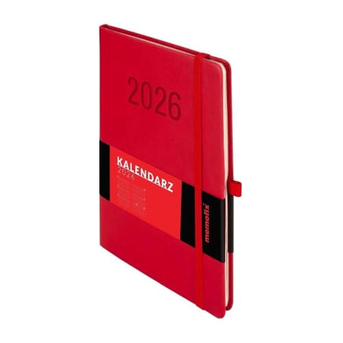Kalendarz 2026 Memofix A5 TDW czerwony - Fournitures Bureau Amazon Allemagne à 2.93€