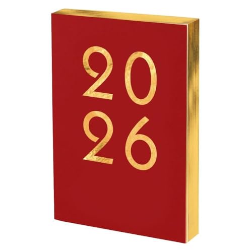 Kalendarz 2026 Art A5 DNS czerwony - Fournitures Bureau Amazon Allemagne à 4.41€