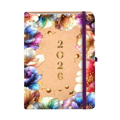 Kalendarz 2026 Kraft A5 TNS Kwiaty - Fournitures Bureau Amazon Allemagne à 3.21€