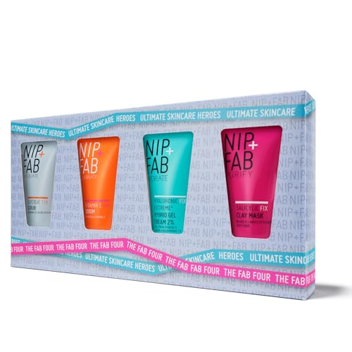 NIP+FAB The Fab Four Gift Set, Contains 4 Large Deluxe... - Beauty & Fragrances Amazon UK à 12.60€