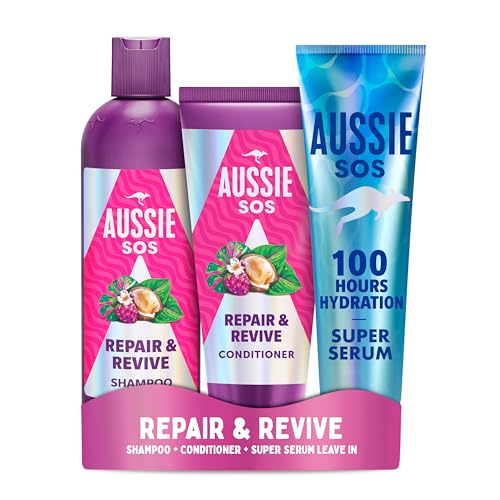 Aussie SOS Repair & Revive Shampoo & Conditioner set +... - Beauté & Parfums Amazon Royaume-Uni à 14.00€