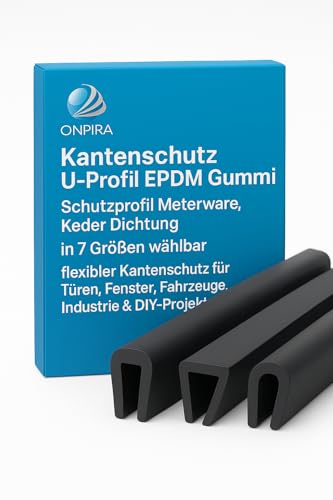 Kantenschutz U-Profil EPDM Gummi – Schutzprofil Meterware... - Bricolage & Outils en promo à 1.25€
