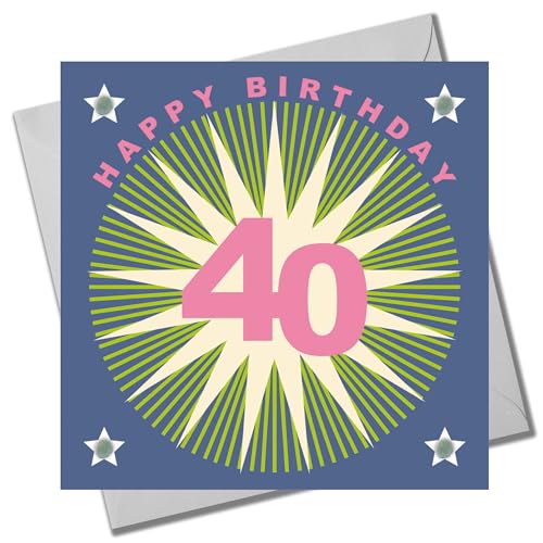Claire Giles Greeting Cards, Age 40 Birthday Card, Happy... - Jardin & Extérieur Amazon Royaume-Uni à 1.95€