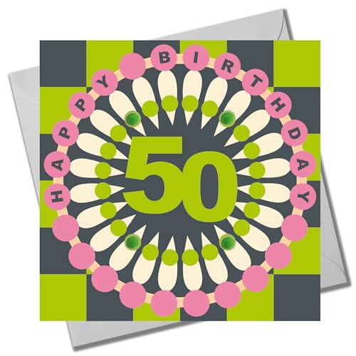 Claire Giles Greeting Cards, Age 50 Birthday Card, Happy... - Jardin & Extérieur en promo à 1.94€