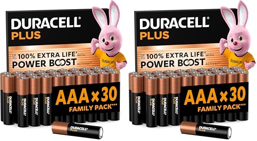DURACELL Plus AAA Batteries (60 Pack) – Alkaline Batteries... - Maison & Cuisine Amazon Royaume-Uni à 36.38€