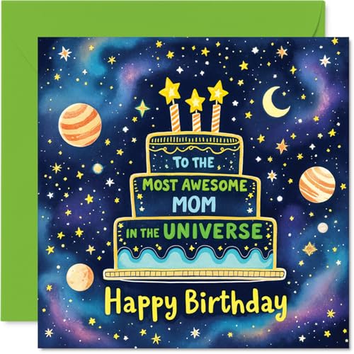 Mom Birthday Card - Most Awesome in the Universe - Happy... - Auto & Moto en promo à 2.00€