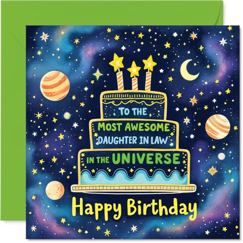 Daughter in Law Birthday Card - Most Awesome in the... - Auto & Motorcycle Amazon UK à 2.63€