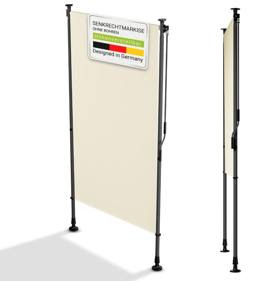 YEAUPE Pro Store Vertical extérieur 148 x 270 cm, crème... - Jardin & Extérieur en promo à 49.99€